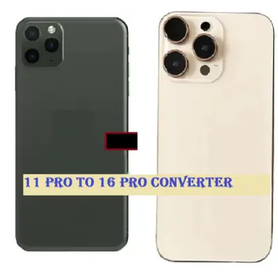 Converter Back Panel Housing Body for Apple iPhone 11 Pro Convert to Apple iPhone 16 Pro Gold