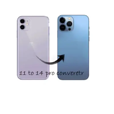 Converter Back Panel Housing Body for Apple iPhone 11 Convert to Apple iPhone 14 Pro | Phone Sparess