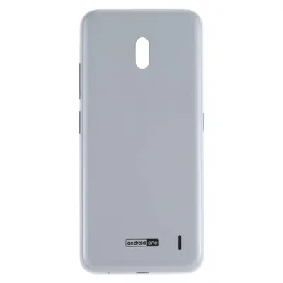 Back Panel Housing with Side Button Compatible with Nokia 2.2 : Silver (with Side Keys)