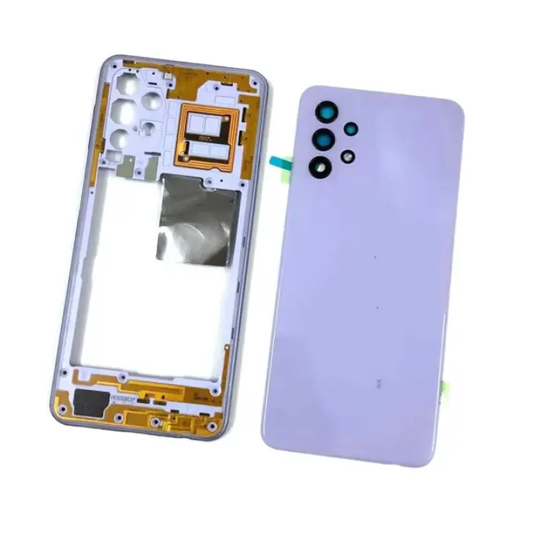 Back Panel With Middle Ring for Samsung Galaxy A32 4G Purple
