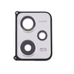 Back Camera Glass with frame for Redmi Note 12 pro Plus + White