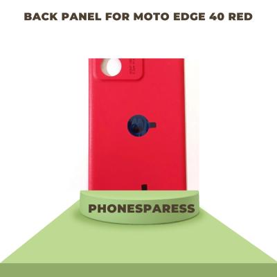 Back Panel for Moto Edge 40 Red