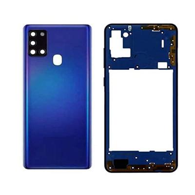 Full Body Housing with Middle Ring for Samsung Galaxy A21s  Blue