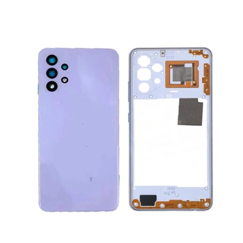 Back Panel With Middle Ring for Samsung Galaxy A32 4G Purple