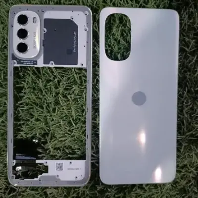 Battery Door Back Panel Housing for Motorola Moto G52 : Porcelain white