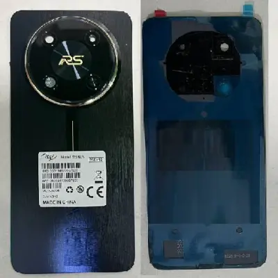 Back Door Panel With Camera Glass for Itel RS4 Blue