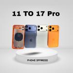 Convertor Back Panel Housing Body for Apple iPhone 11 Convert to Apple iPhone 17 Pro