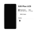 Lcd OLED Display Folder Combo for Samsung Galaxy S20 Plus With Frame