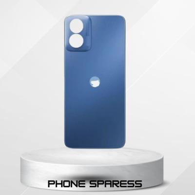 Replacement Back Door Panel with Camera Lens for Motorola Moto G04s Blue