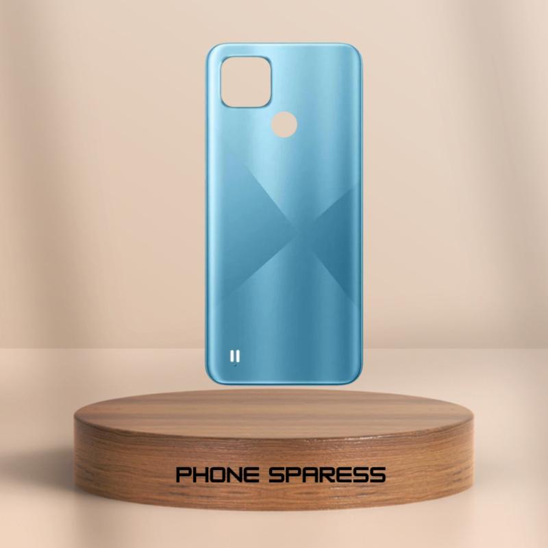 Replacement Back Door Panel with Camera Lens for Realme C21 Blue
