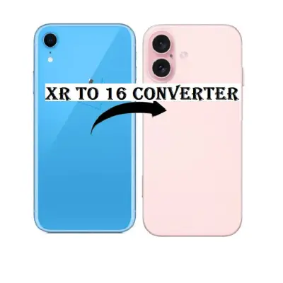 Convertor Back Panel Housing Body for Apple iPhone XR Convert to Apple iPhone 16